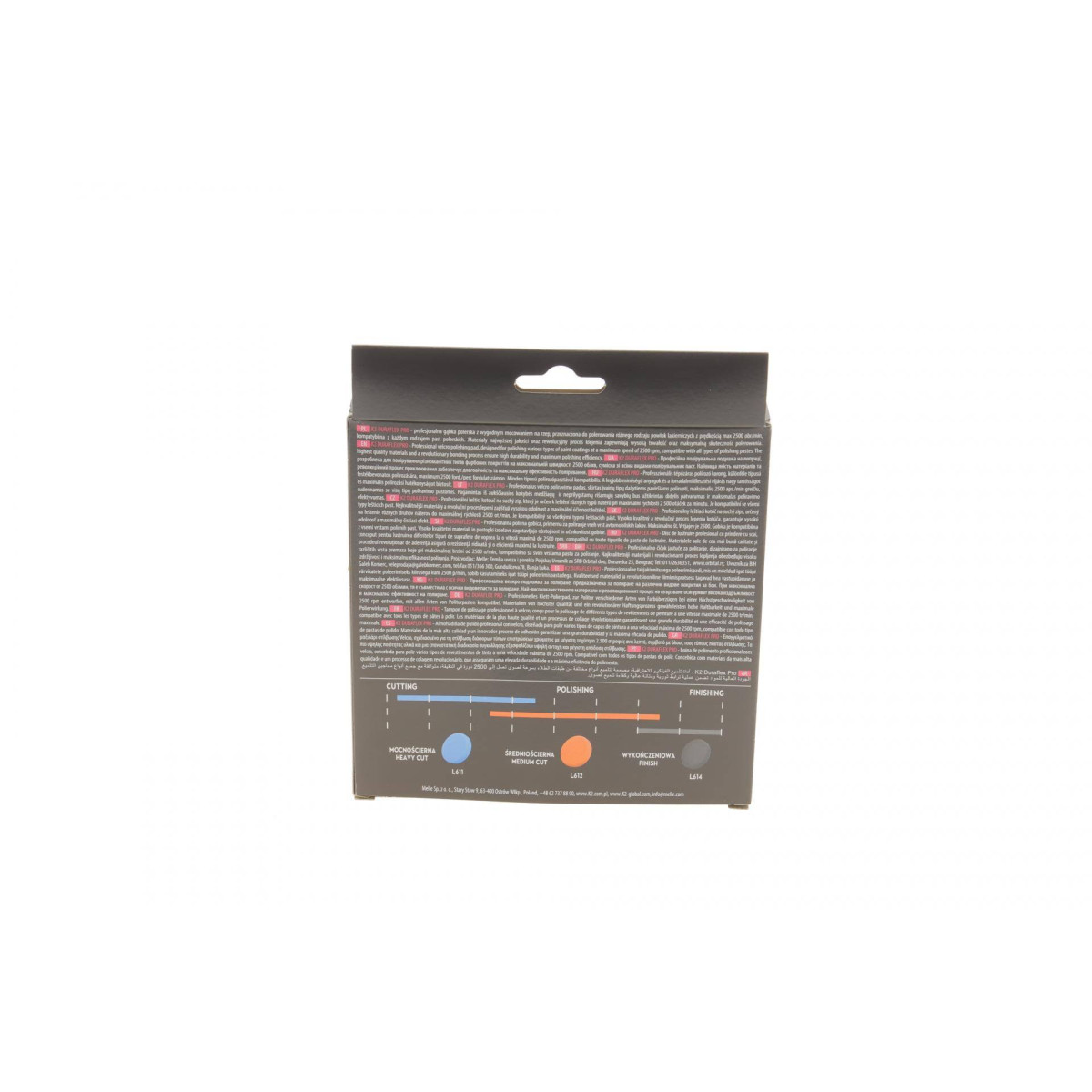 Губка автомобильная для нанесения воска и полировки Duraflex Velcro Foam Pad Finishing (150x25mm)