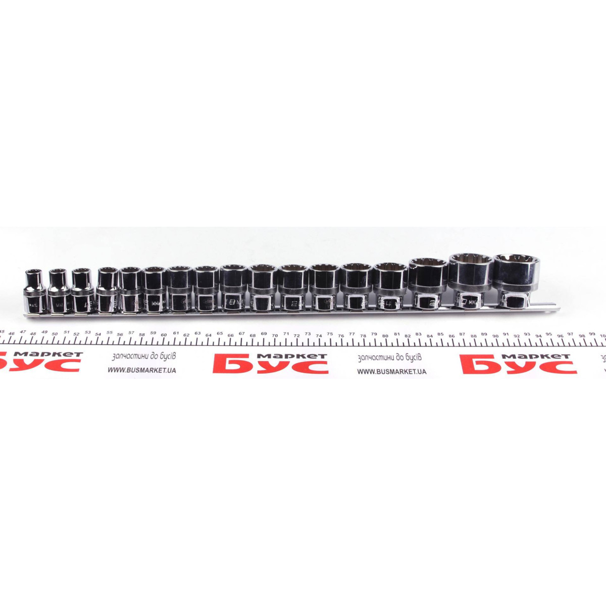 Набір головок SPLINE 1/2" 10-32 мм 17 од. (мультипрофіль, хромовані)