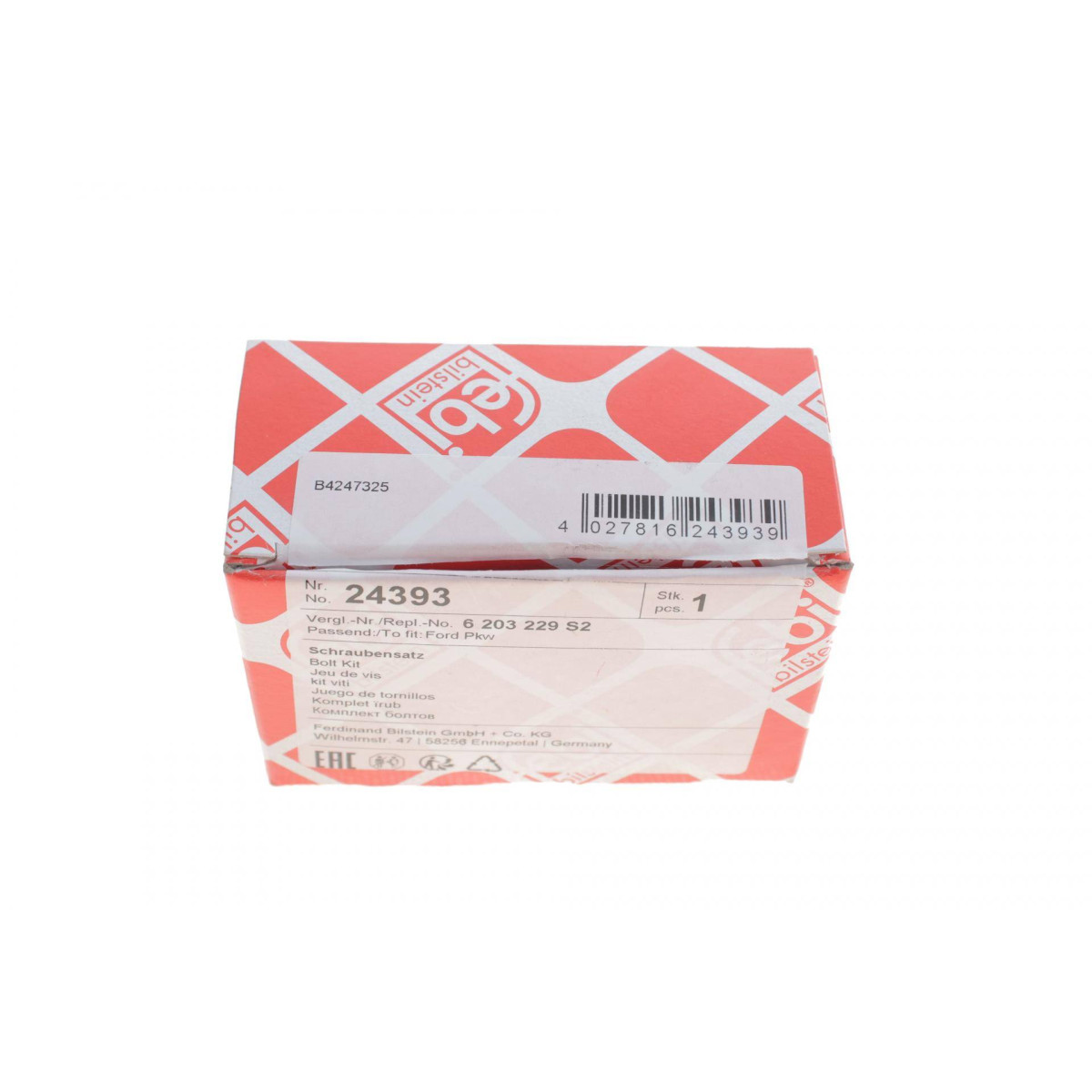 Комплект болтів підвіски (передньої) Ford Fiesta 89-97 (12 елементів)