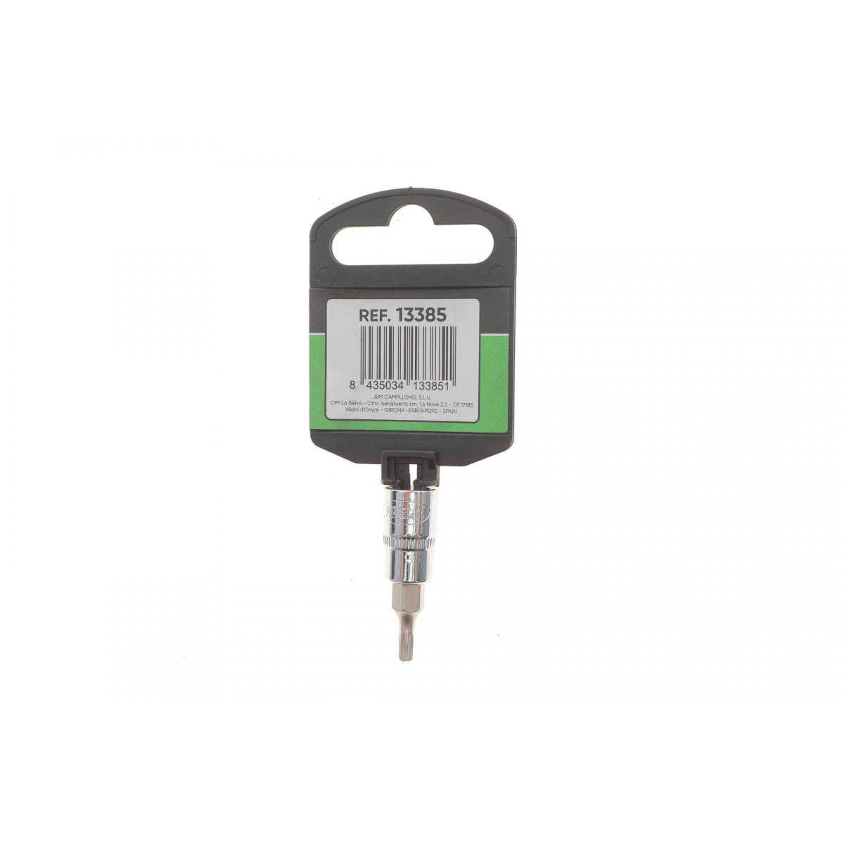 Головка 1/4" зі вставкою Torx TX15 (хромована)