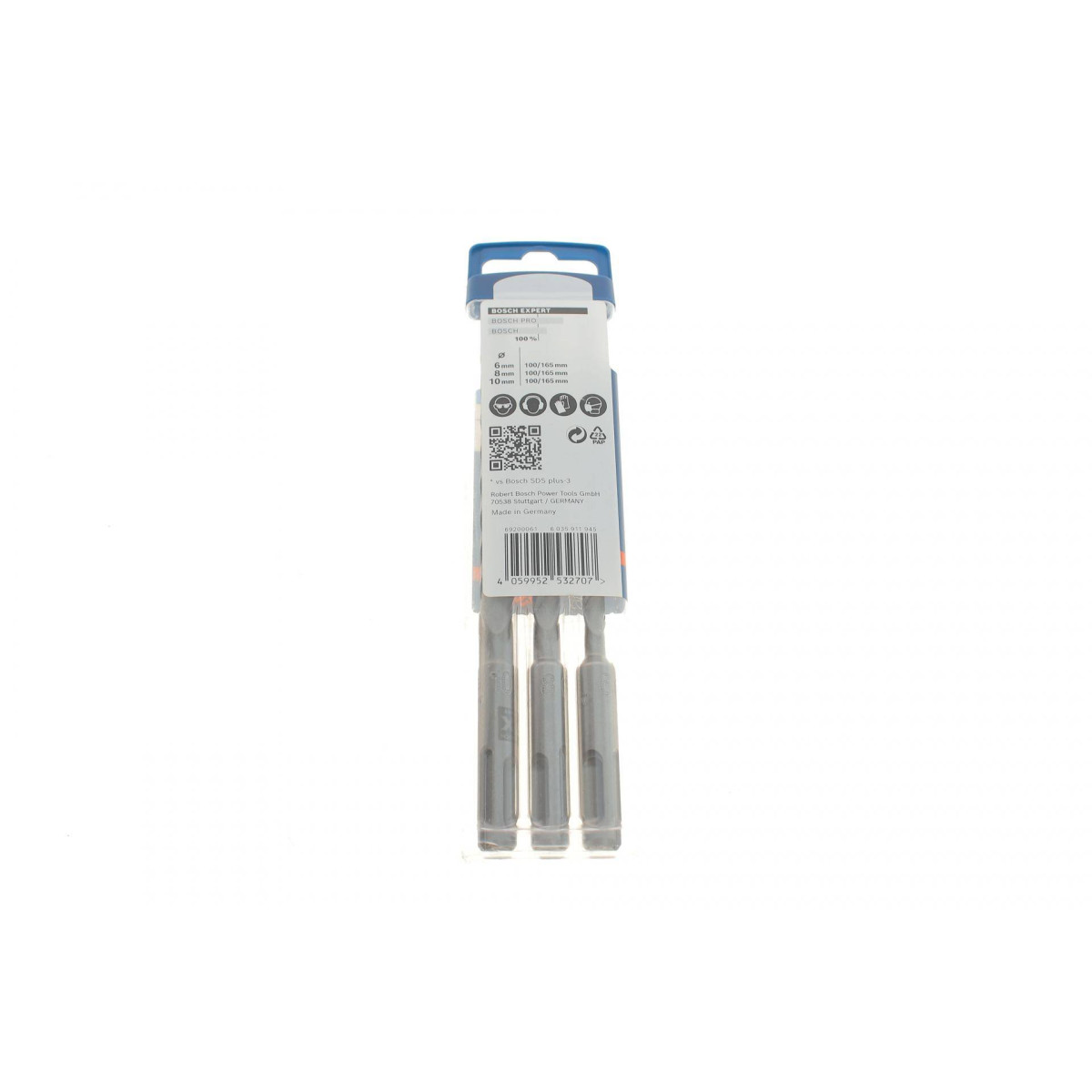 Набір бурів Expert SDS plus-7X Ø5-6-8-10x165 мм 3 од.