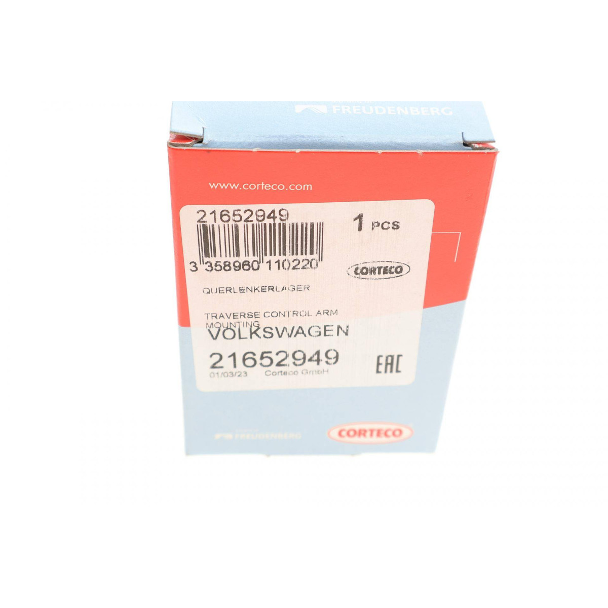 Сайлентблок важеля (переднього/зверху/всередині) Audi A4/A6/Skoda Superb/ VW Passat 94-08 (10.2x46.5)