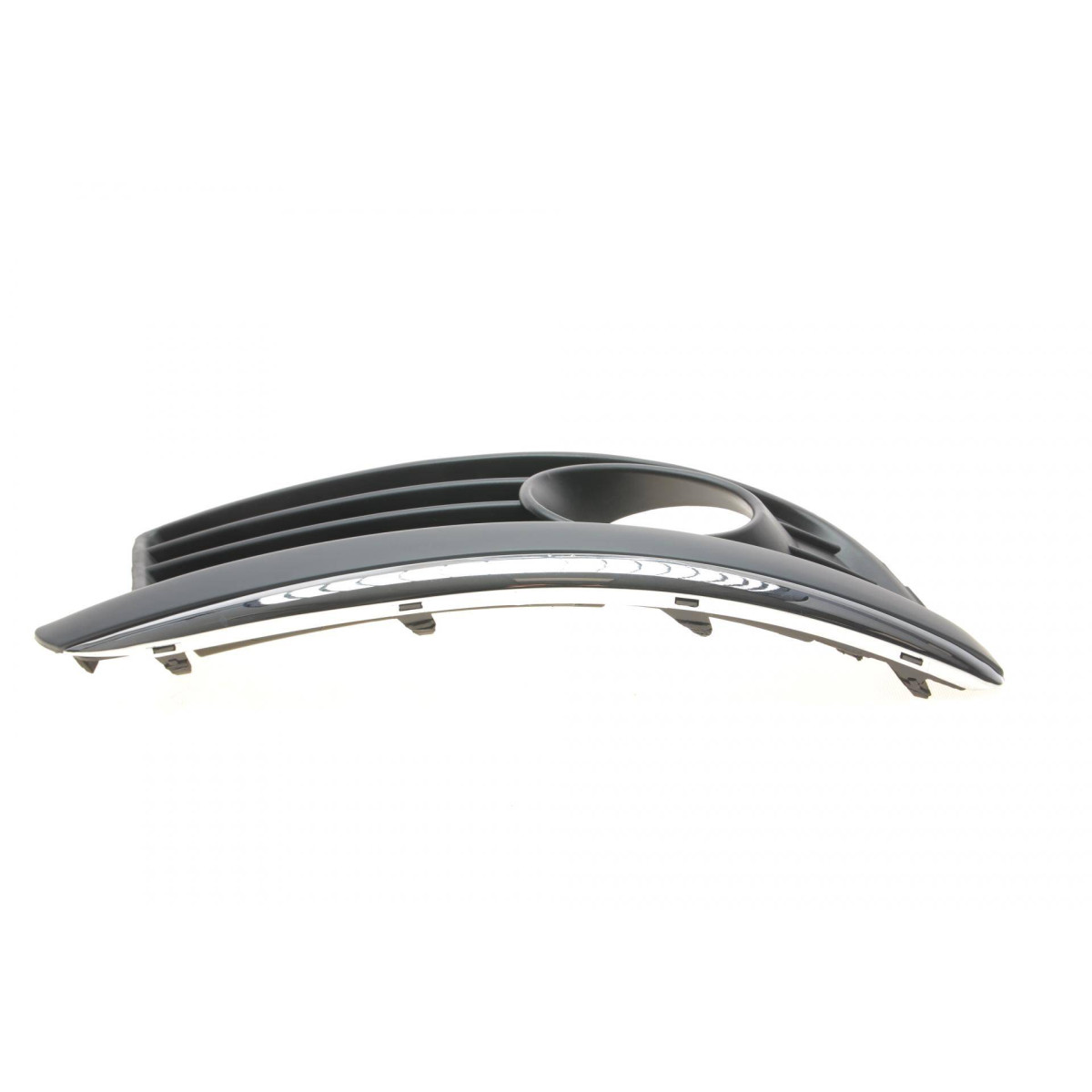 Вставка бампера (під протитуманку) VW Golf V/VI/Jetta III/IV 06- (R) (з хромом)