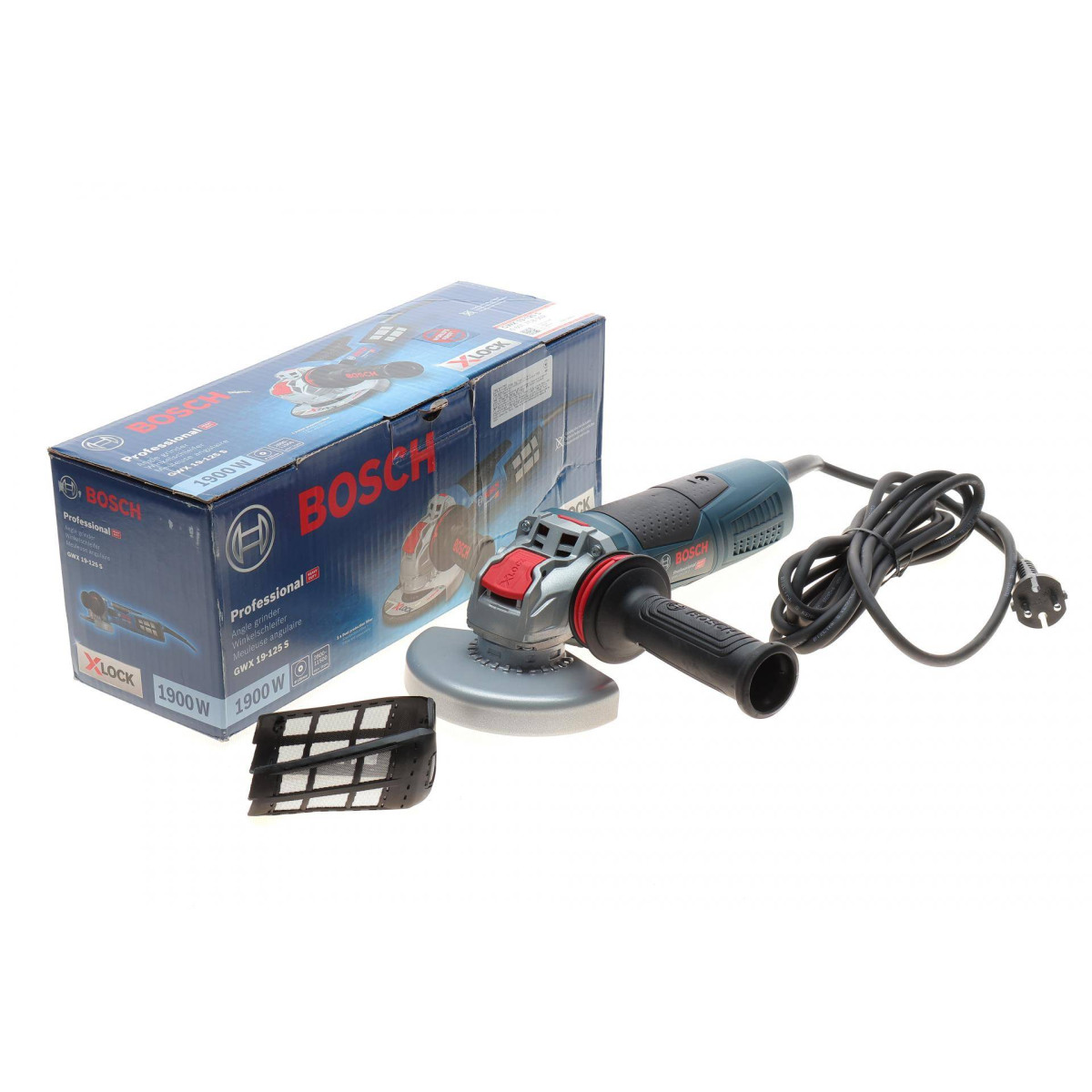 Шліфмашина кутова GWX 19-125 S X-Lock (1900 Вт, 2800-11500 об/хв, Ø125 мм)