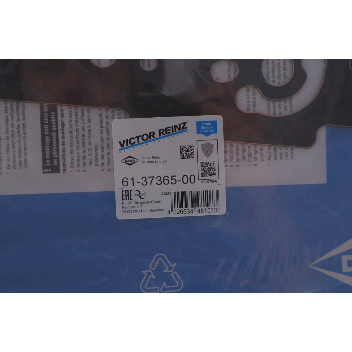 Прокладка ГБЦ Ford Transit/Citroen Jumper 2.2HDi/TDCi 06- (1 отв.) (1.1mm)