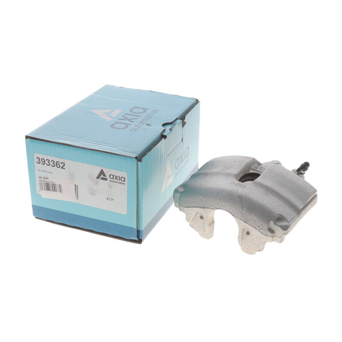 Супорт гальмівний (передній) (L) Audi A1/A3/VW Caddy/Skoda Fabia/Octavia/Superb 04-15 (d=54mm)(пошкоджений поршень)