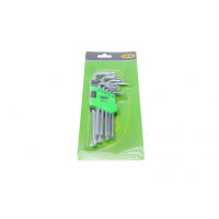Набір ключів Г-под. Torx з отвором T10-T50