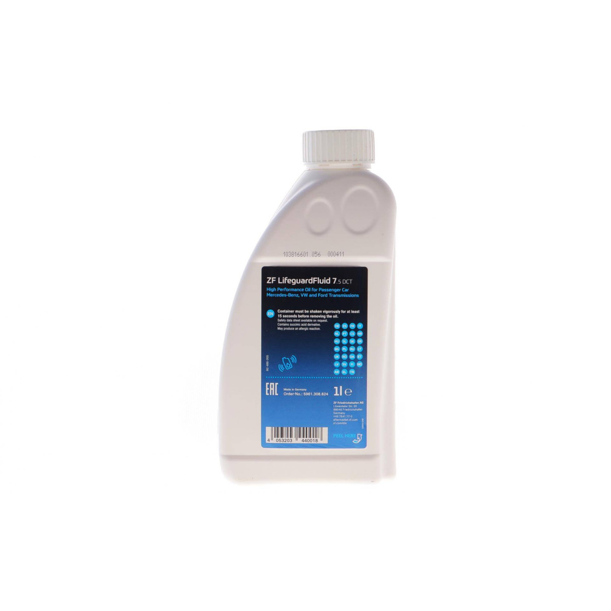 Олива АКПП ATF ZF Lifeguard Fluid (1L) (MB 236.24/VW TL 52 182/BMW Drivelogic 7-spd/DCTF-1)