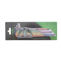 Набір ключів Г-под. Torx T10-T50 (кольорові)