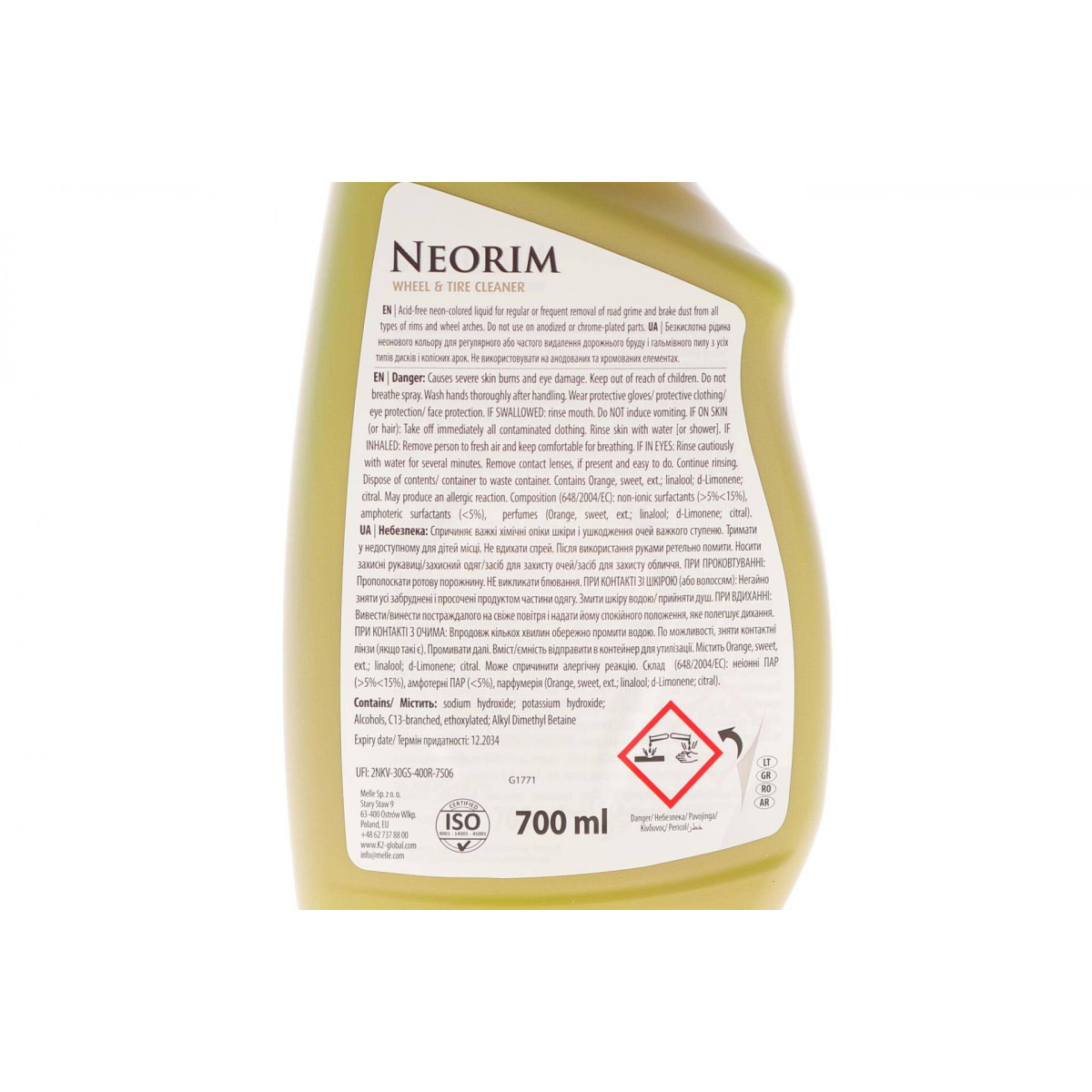 Очисник колісних дисків і ковпаків Neorim (700ml)