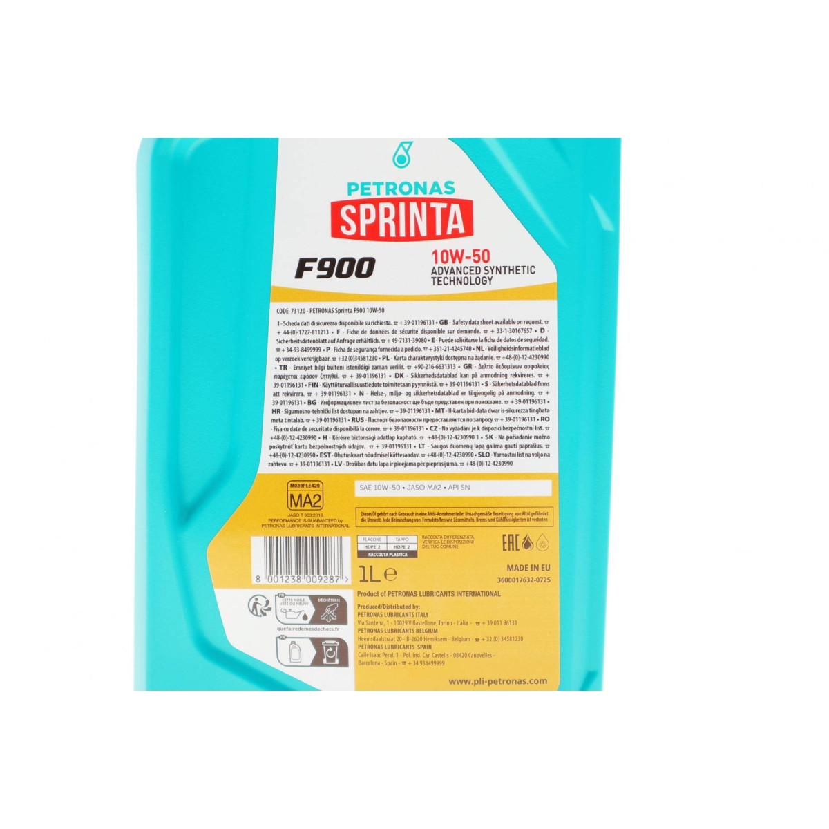 Олива 10W50 SPRINTA F900 (1L) (API SN/JASO MA2)