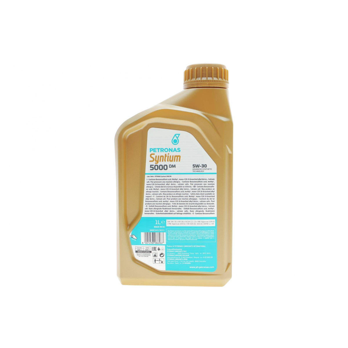 Олива 5W30 SYNTIUM 5000 DM (1L) (MB 229.51/MB 229.52/VW 505.00/505.01/LL-04) (заміна на 70957E18EU)
