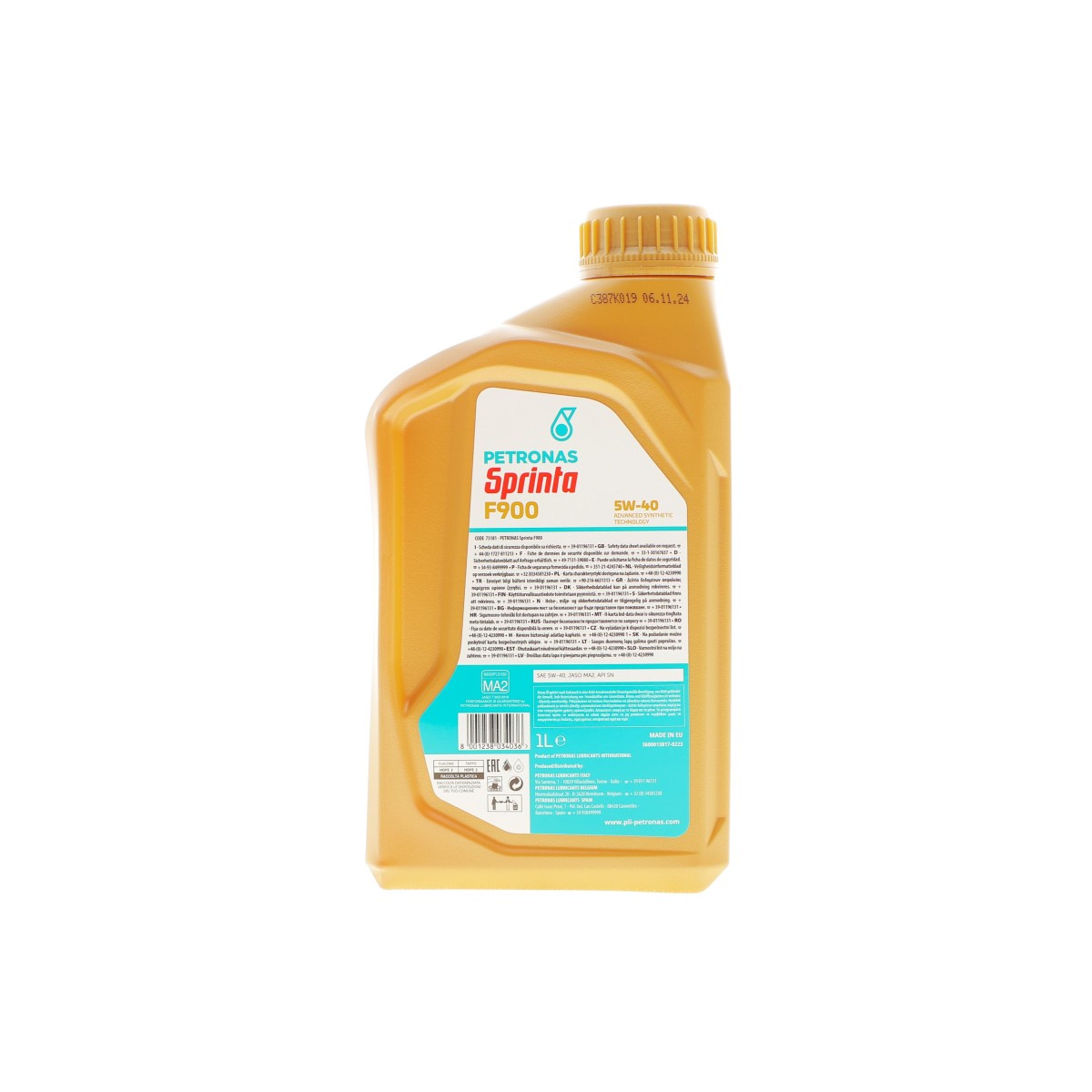 Олива 5W40 SPRINTA F900 4T (1L) (JASO MA2) (API SN)