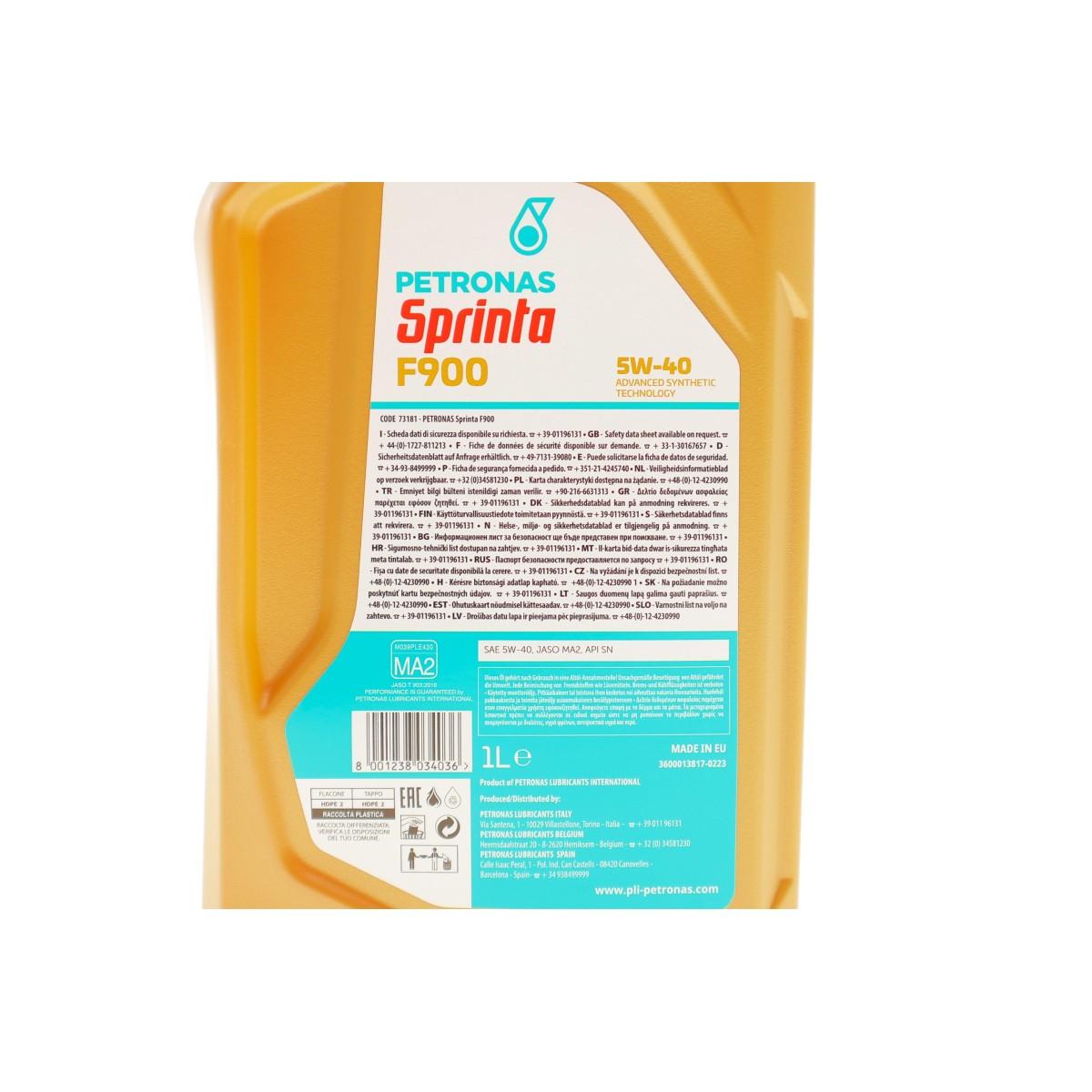 Олива 5W40 SPRINTA F900 4T (1L) (JASO MA2) (API SN)