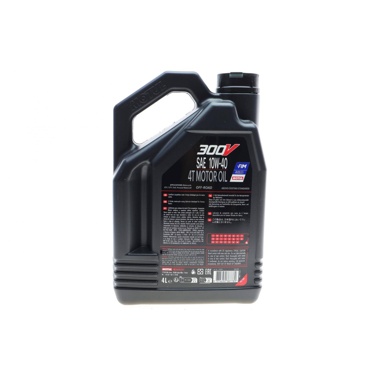 Олива 10W40 300V FACTORY LINE OFF ROAD 4T (4L) (112559)