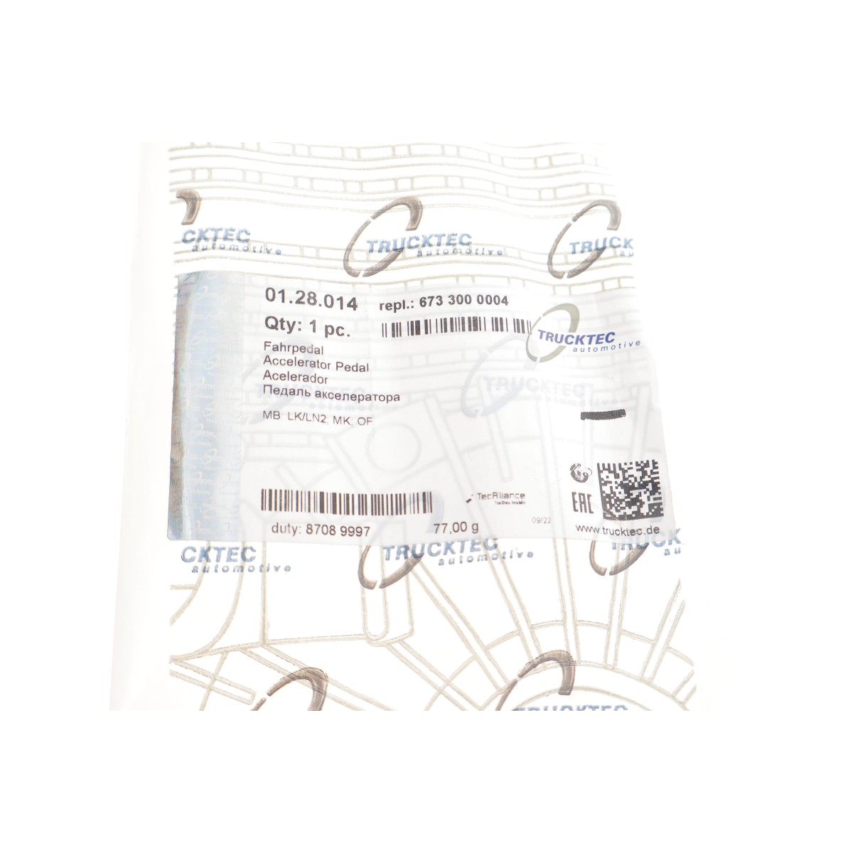 Педаль газу MB 609-811