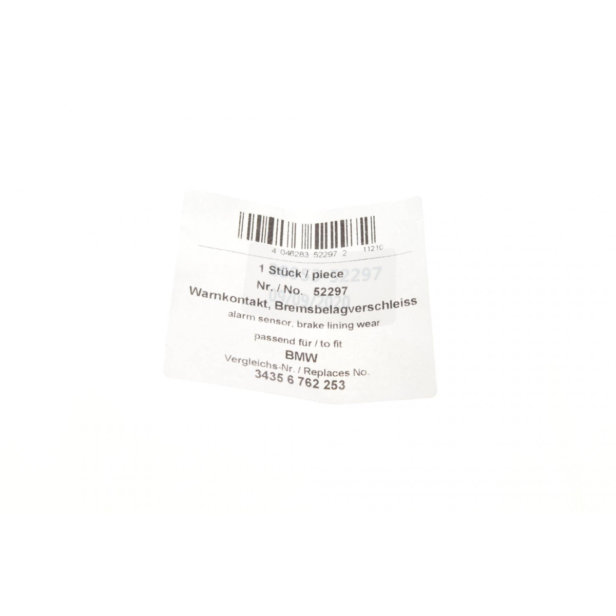 Датчик зносу гальмівних колодок (задніх) BMW 3 (E90/E91/E92) 03-12 (L=1095mm)