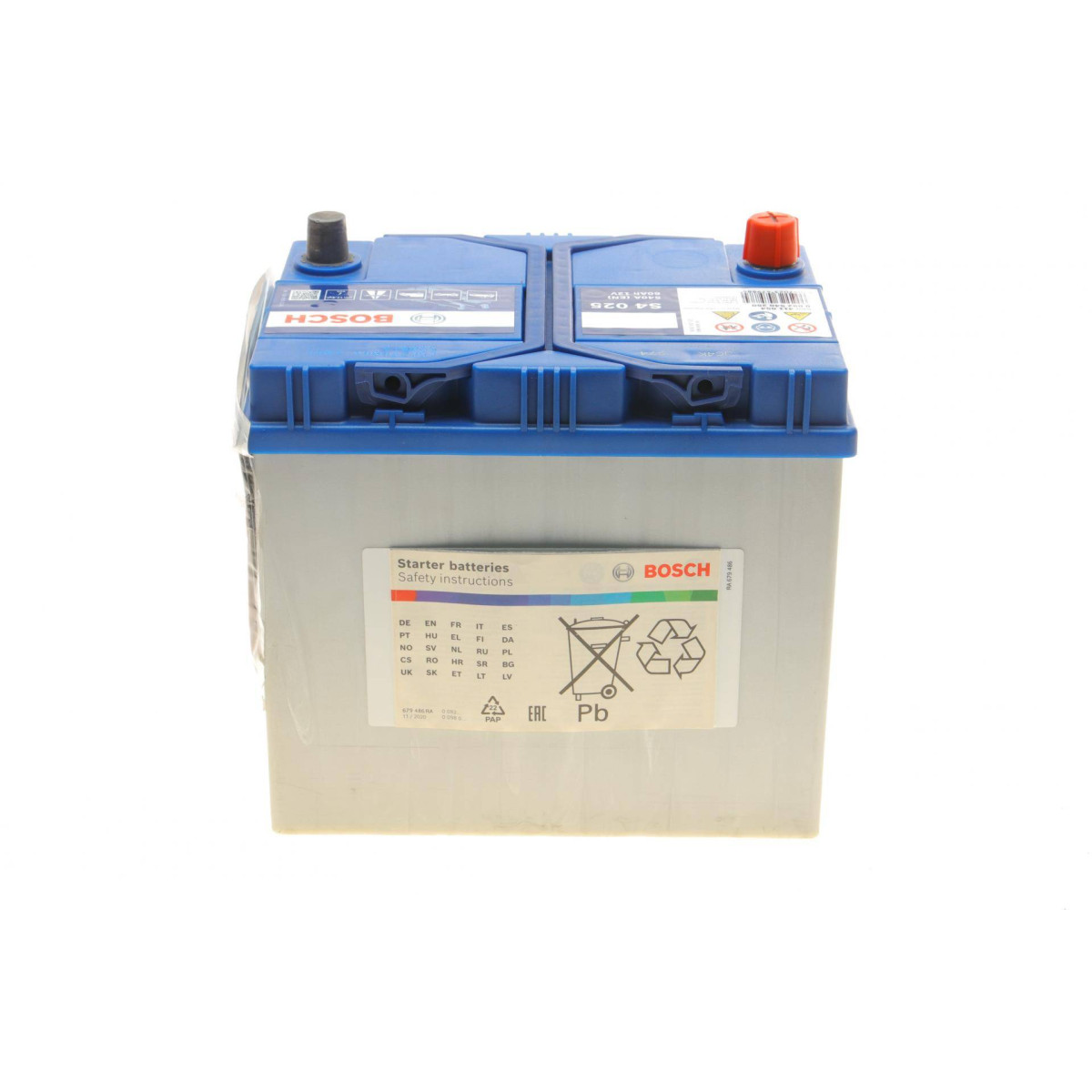 Акумуляторна батарея 60Ah/540A (232x173x225/+L/B00) S4 Азія