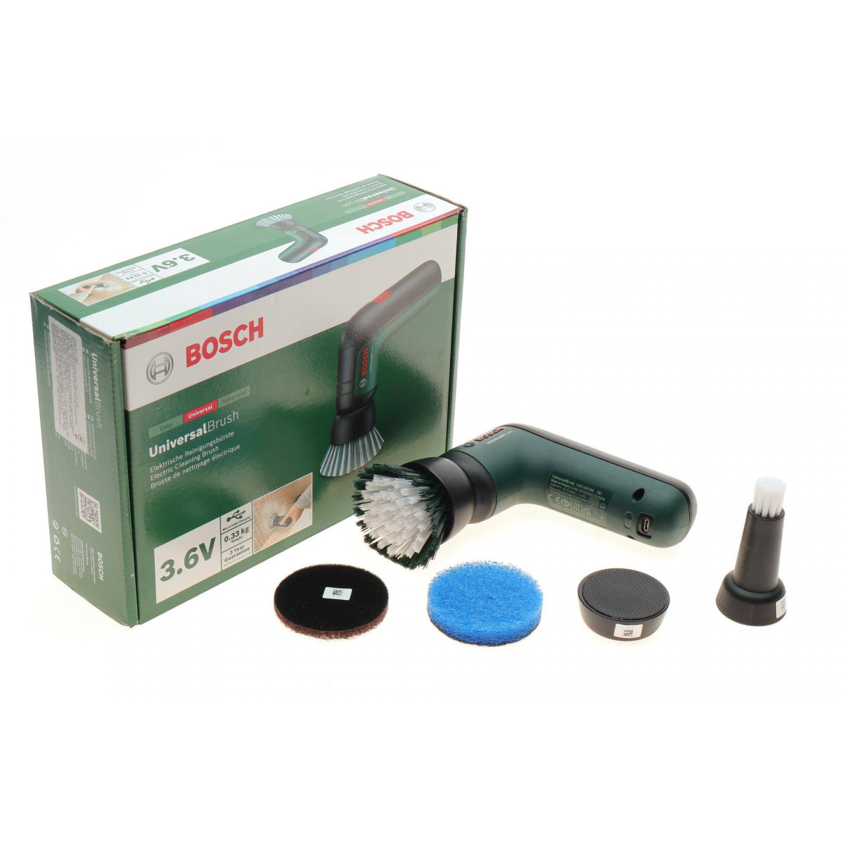Щітка акумуляторна (універсальна) UniversalBrush (3.6V) (140х45х100mm) з к-том насадок