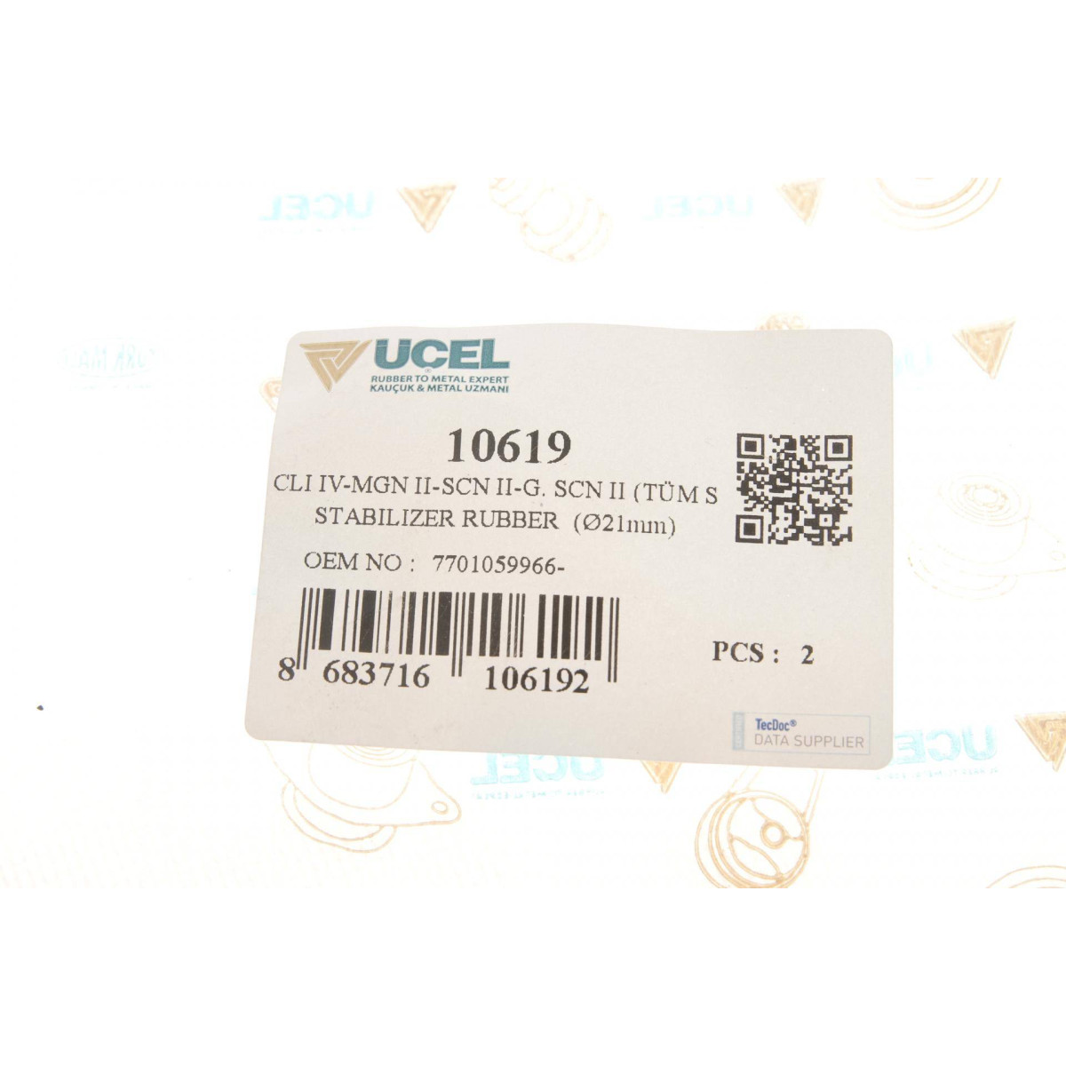 Втулка стабілізатора (переднього) Renault Clio III/Grand Scenic 1.2-2.0 03- (d=21mm)