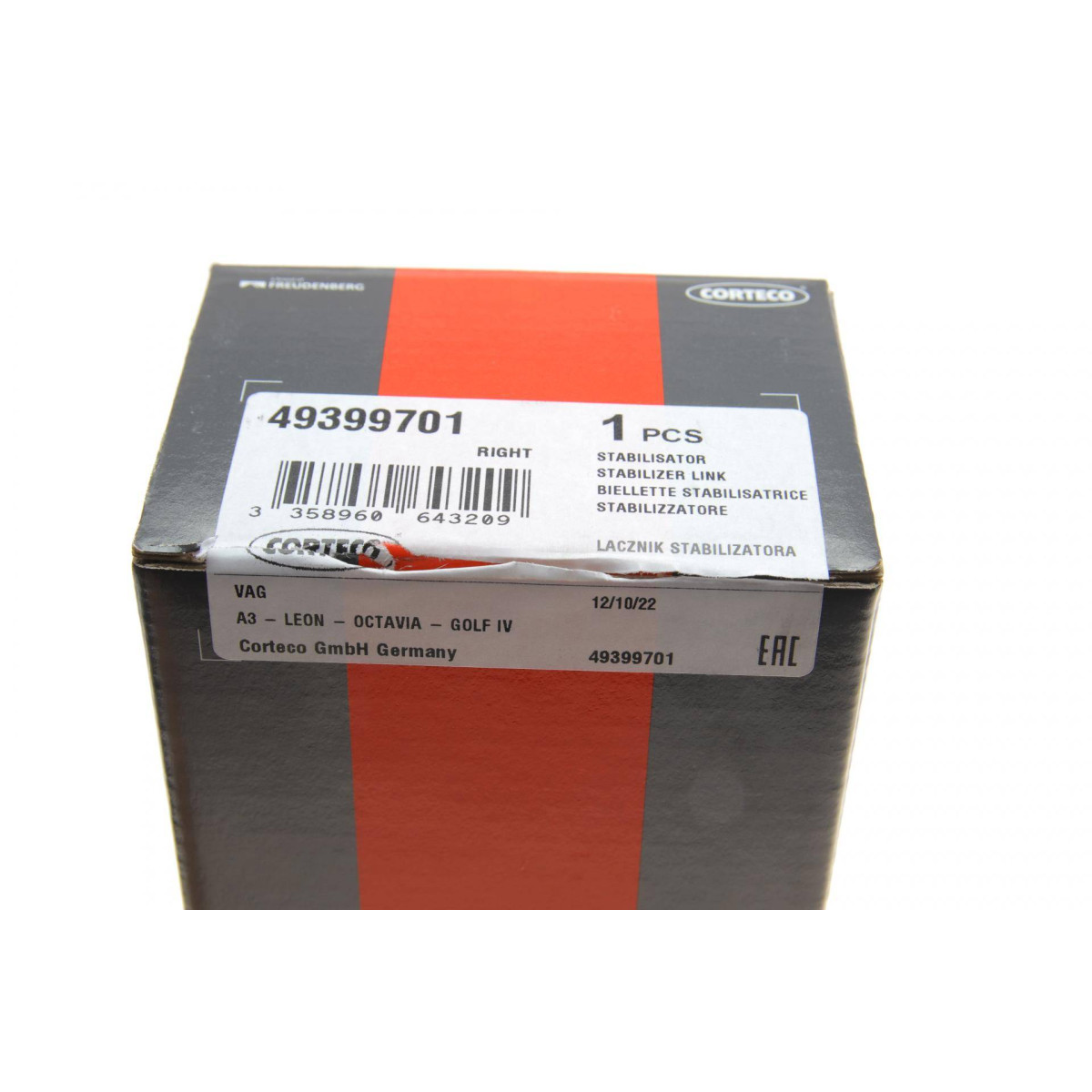 Тяга стабілізатора (переднього) (R) Audi A3/TT/Seat Leon/Skoda Octavia/VW Golf/Bora 96-10