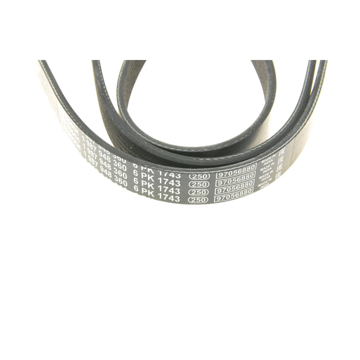 Ремінь генератора Peugeot 206/306/4007/406/4007/Citroen C5 1.9TD/2.0/2.2HDI 96- (6PK1743)