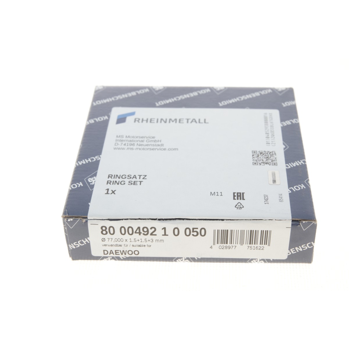 Кільця поршневі Daewoo Lanos/Nexia 1.5 8V 90- (77.00mm/+0, 50) (1.5x1.5x3.0)
