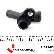 Фланець системи охолодження VW T4 2.5/2.4D 90-03 (Пластик)