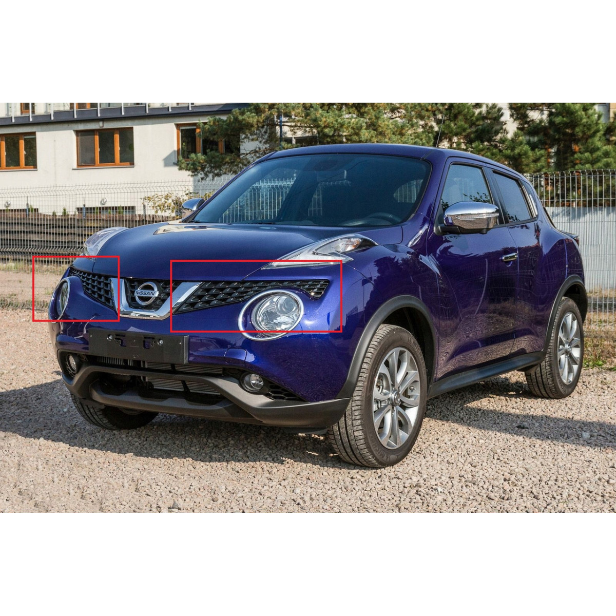 Решітка радіатора ліва-права Ніссан Жук - Nissan Juke 2010-2014