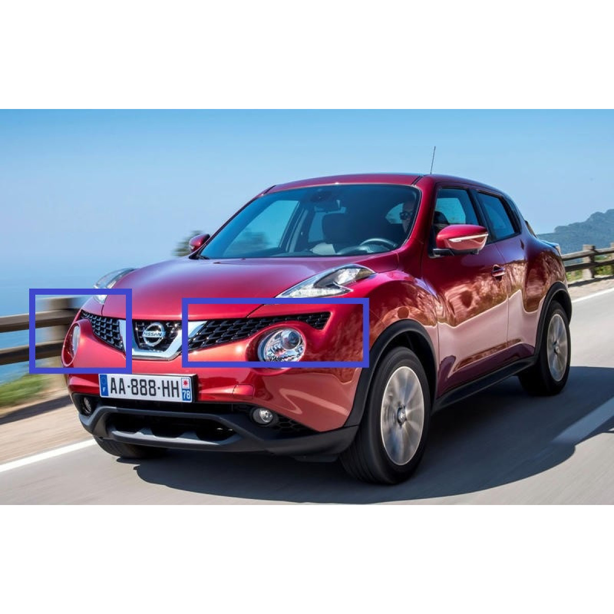 Решітка радіатора права NISSAN JUKE 2014- / BLIC