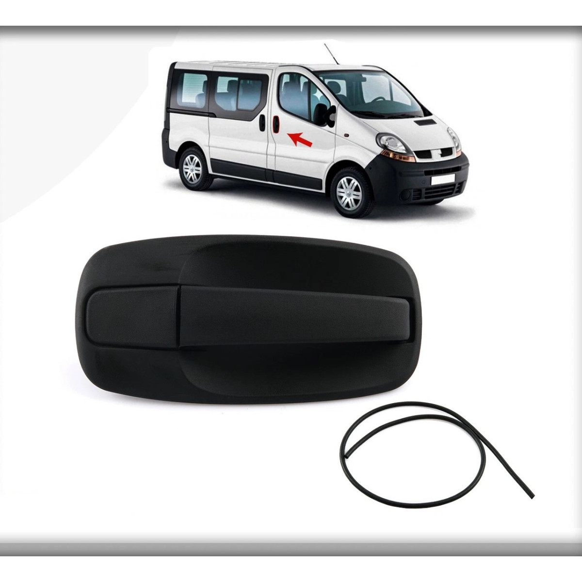 Ручка дверей (передніх/ззовні) (R) Renault Trafic/Opel Vivaro 01-