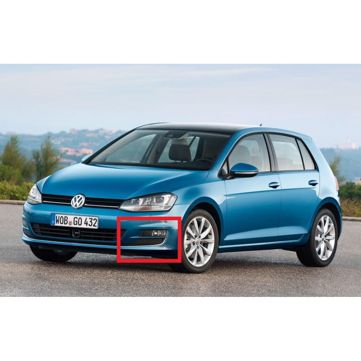 Решітка бампера Фольксваген Гольф 7 - Volkswagen Golf 7 2012- (комплект)