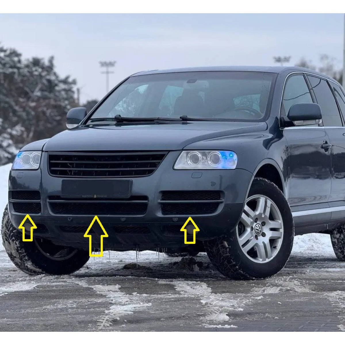 Решітка бампера Volkswagen Touareg 2002-2006 (комплект)