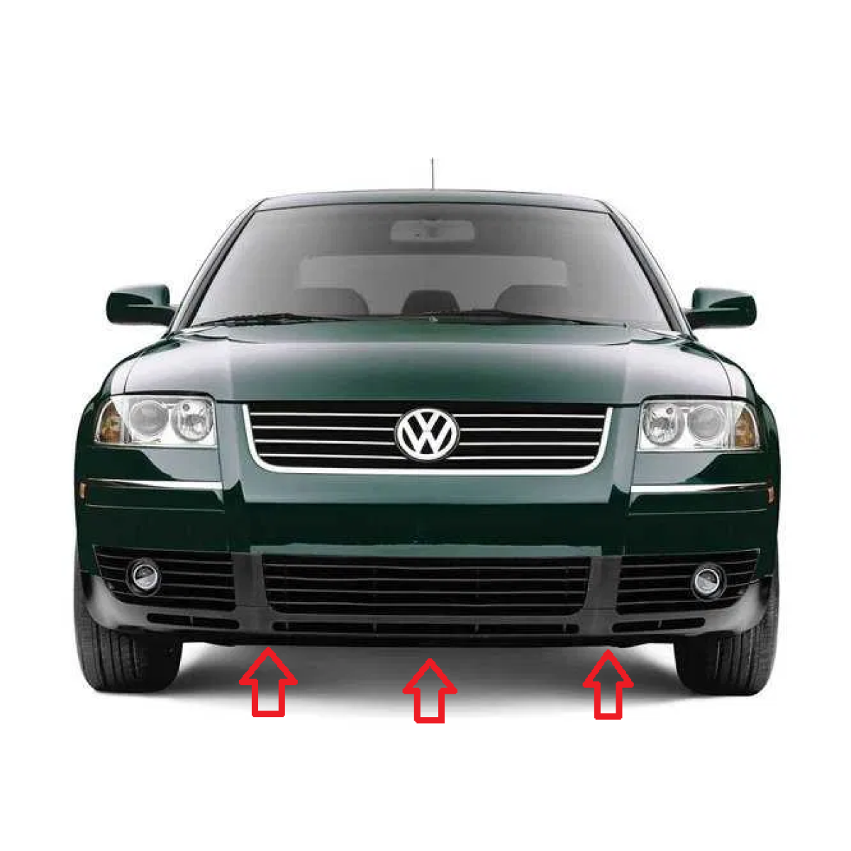 Спойлер переднього бампера пасат Б5 VW Passar B5 (Рестайл) VW PASSAT 11.00-05.05