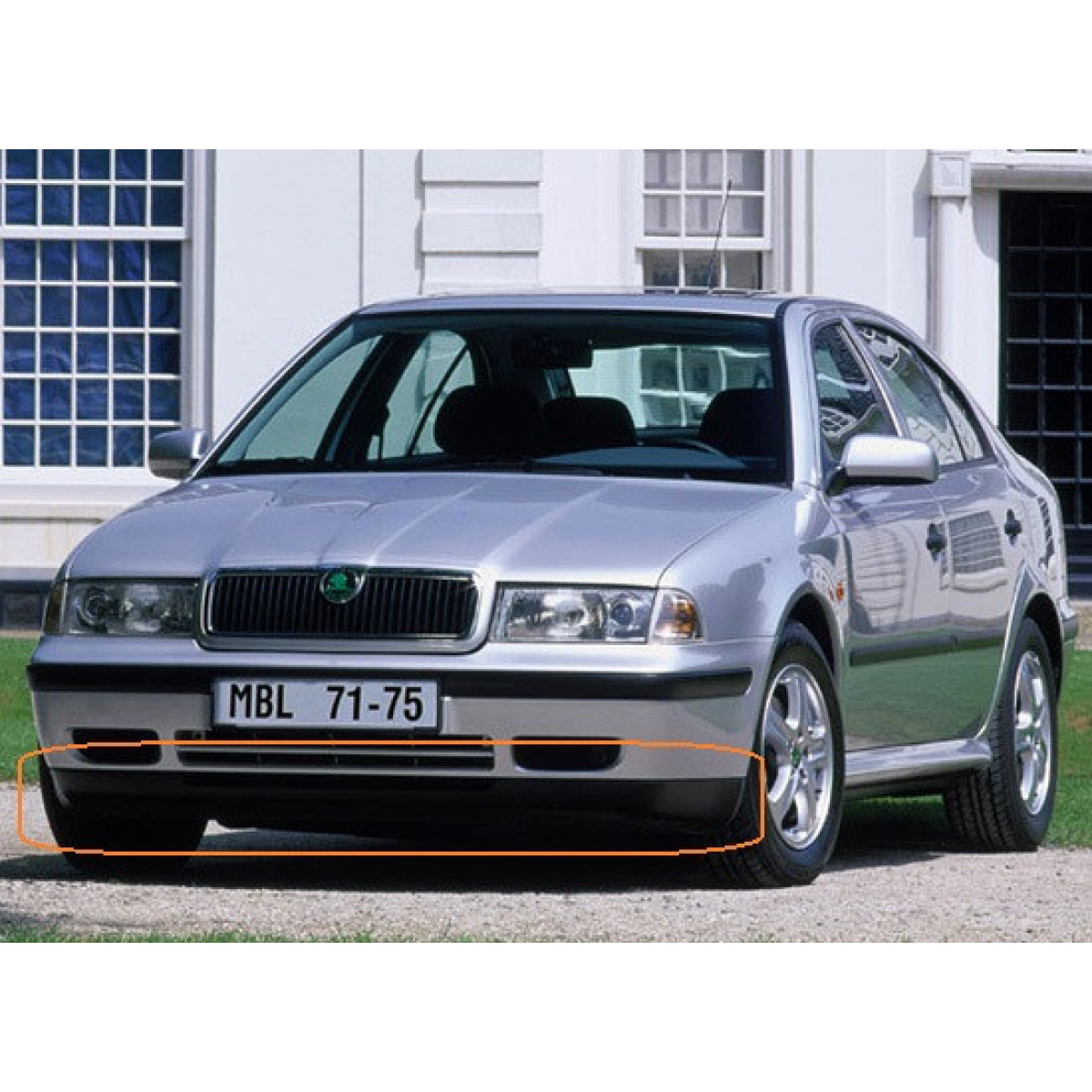 Спойлер-губа переднього бампера Шкода Октавія Тур - Skoda Octavia Tour (1996-2000)