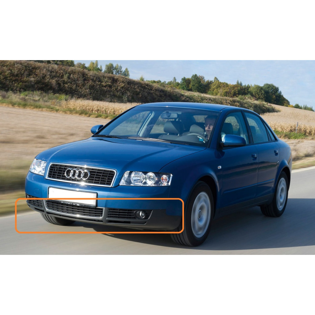 Спойлер-губа переднього бампера АудІ А4 Б6 - Audi A4 B6 (2000-2004)