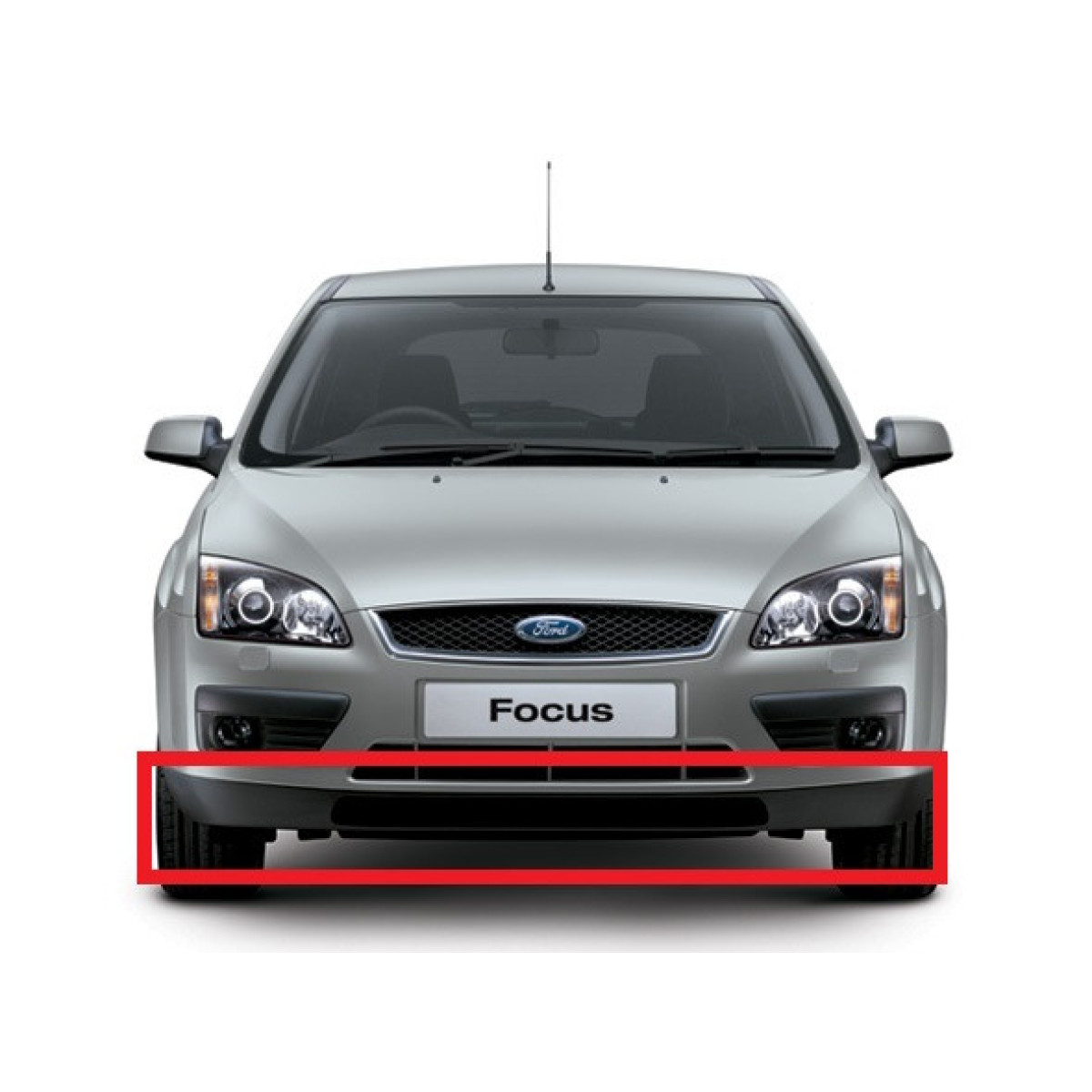 Спойлер-губа переднього бампера Форд Фокус 2 - Ford Focus 2 (2004-2008)
