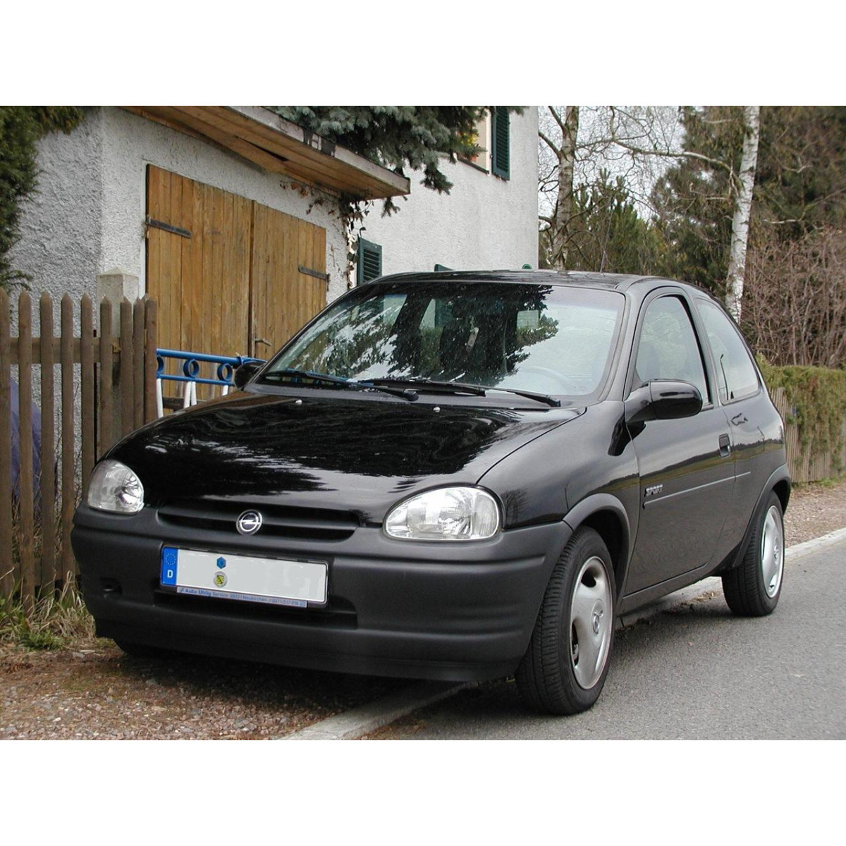 Ручка дверей зовнішня передня права Опель Корса Б, Вектра Б - Opel Corsa B, Vectra B - 1995-2003