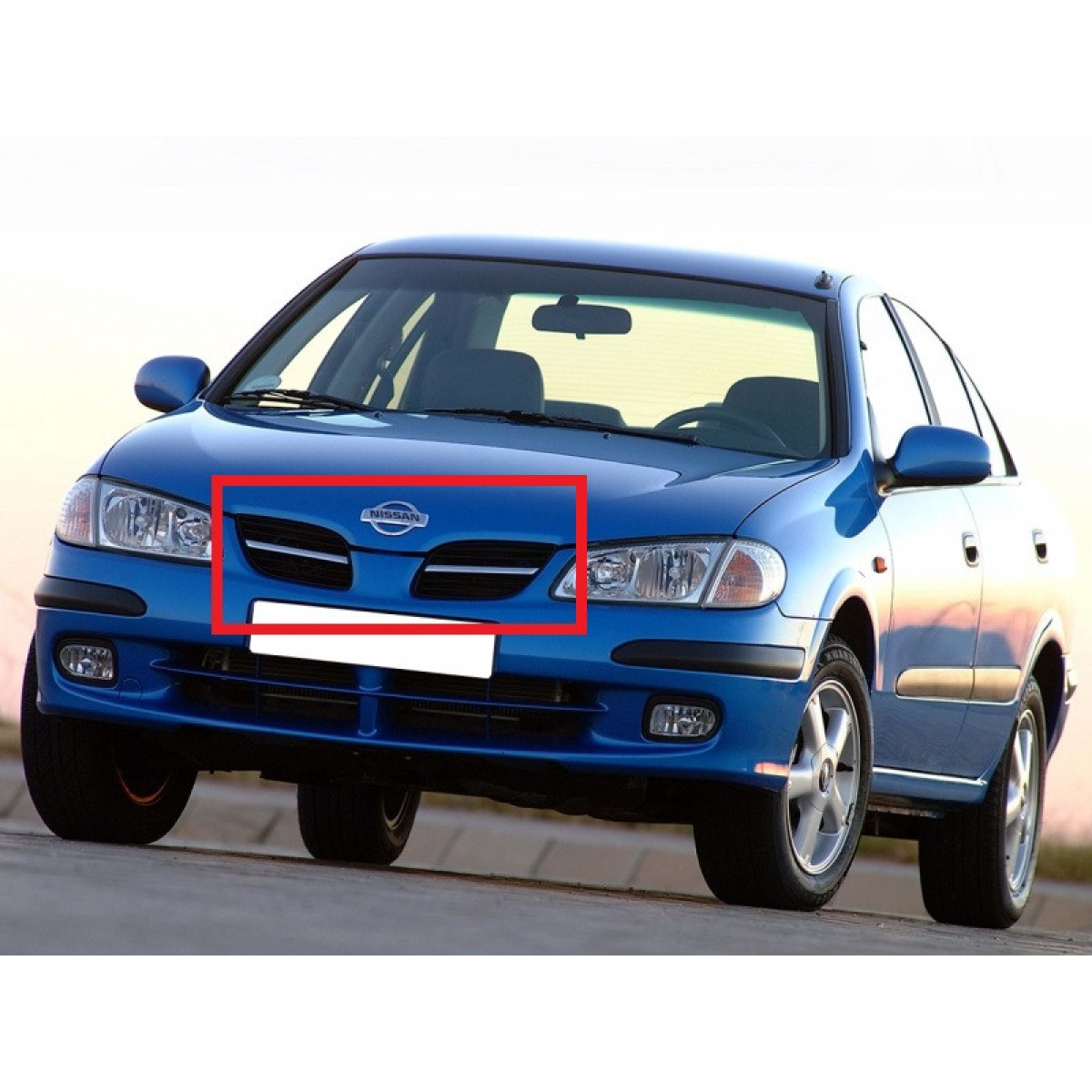 Решітка радіатора ліва-права Ніссан Альмера 2 - Nissan Almera 2 - 2003-2007