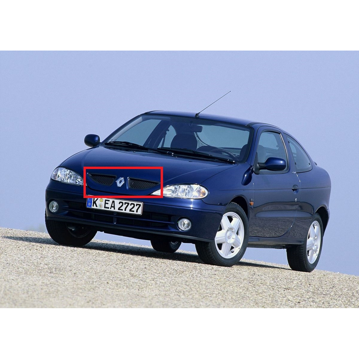 Решітка радіатора права-ліва (комплект) Рено Меган 1, 2 - Renault Megane 1, 2 - 1999-2002