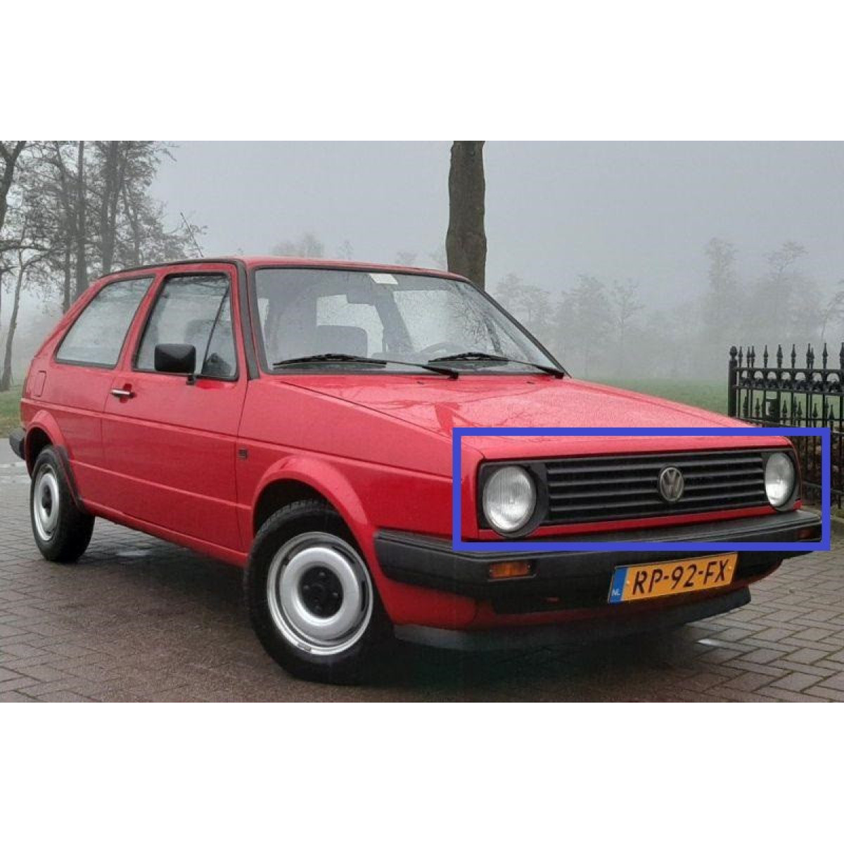 Решітка радіатора Фольксваген Гольф 2 - Volkswagen Golf 2 - 1987-