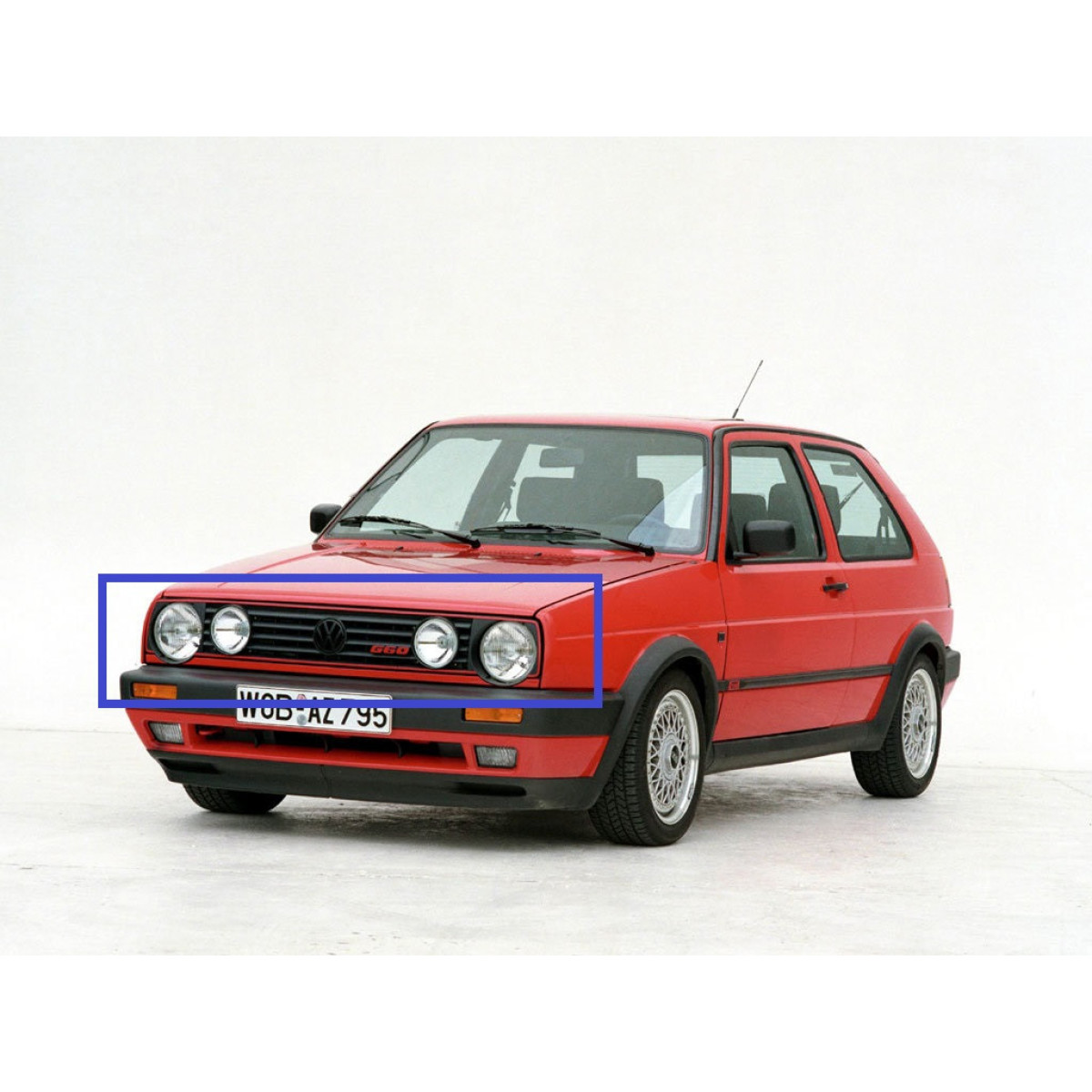 Решітка радіатора Фольксваген Гольф 2 - Volkswagen Golf 2 - 1987-