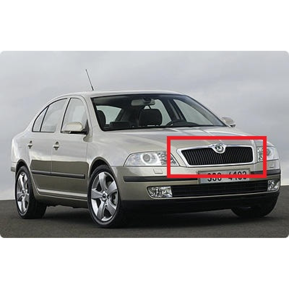 Решітка радіатора Шкода Октавія А5 - Skoda Octavia A5 - 2004-2013