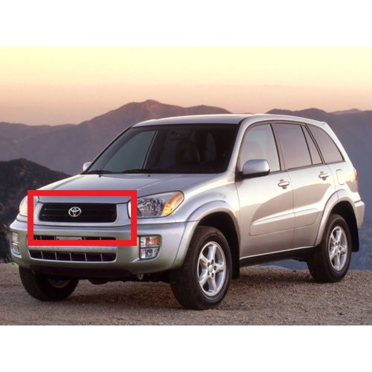 Решітка радіатора Тойота РАВ4 2 - Toyota RAV4 2 2000-2003