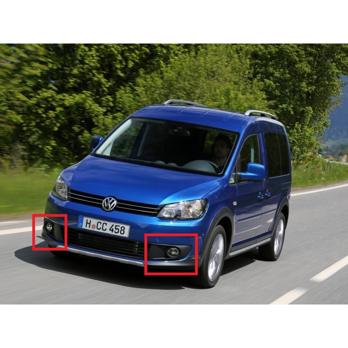 Решітка бампера Фольксваген Кадді 3 - Volkswagen Caddy 3 - 2010-