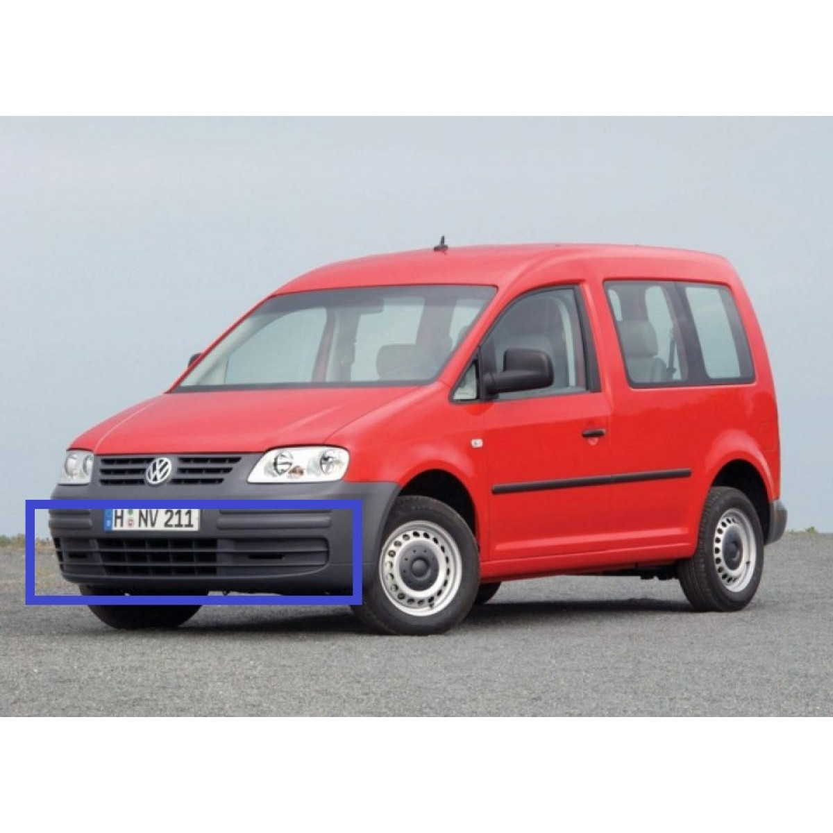 Решітка бампера Фольксваген Кадді - Volkswagen Caddy 2004-2010