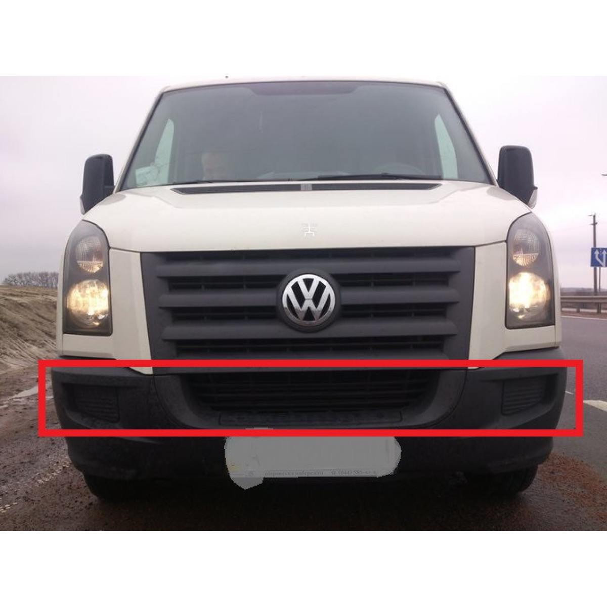 Решітка бампера Фольксваген Крафтер 30-50 - Volkswagen Crafter 30-50 - 2006-2001