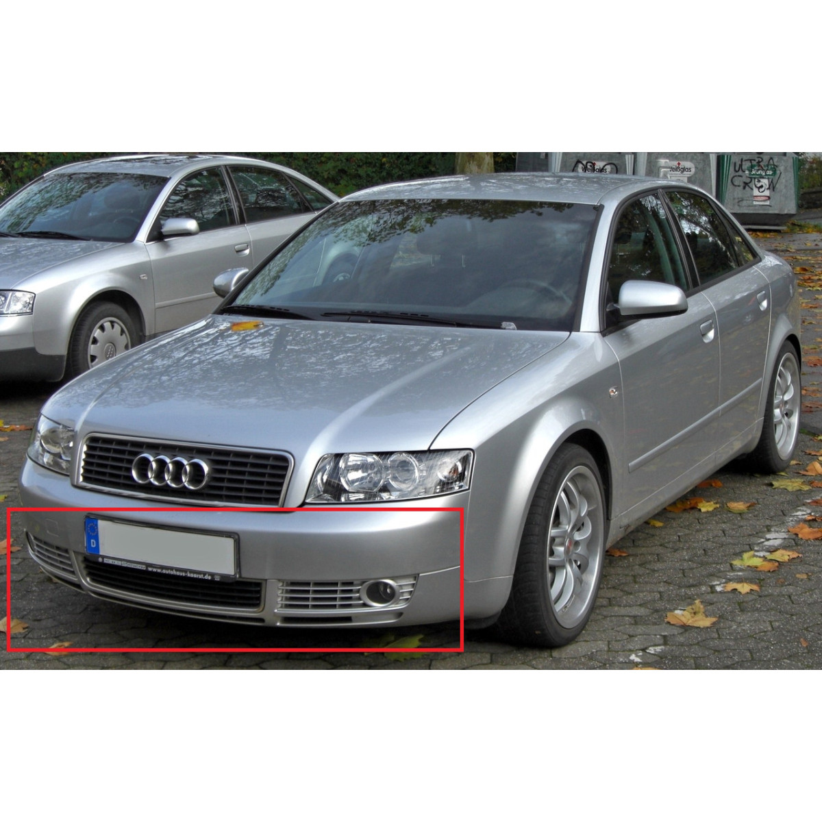 Решітка бампера Ауді А4 Б6 - Audi A4 B6 2000-2004 (комплект)