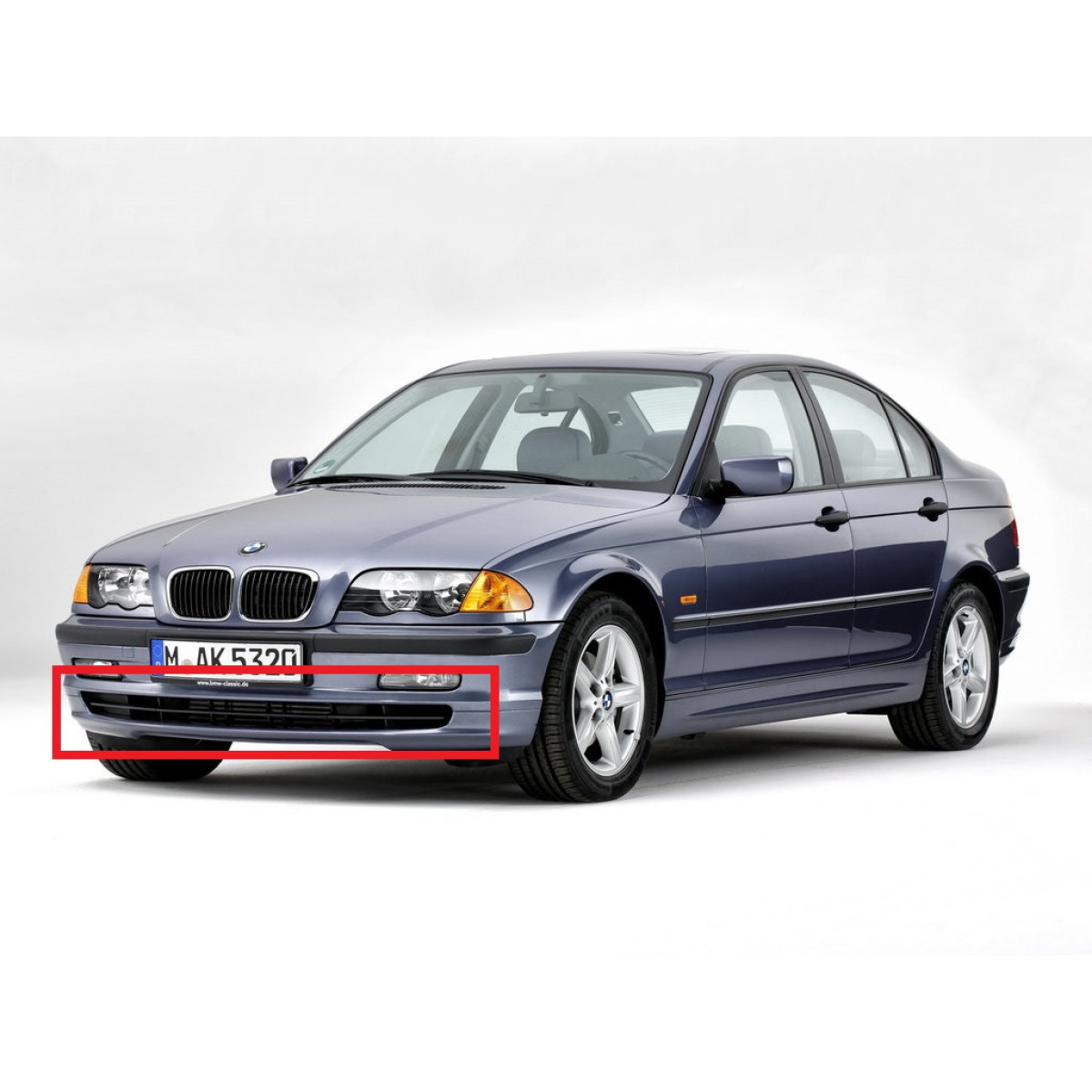 Решітка бампера центральна БМВ 3 Е46 - BMW 3 E46 1998-2007