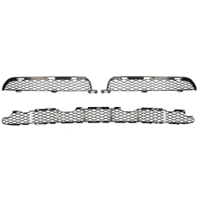 Решітка бампера  переднього BMW X5 E53 2003-2006 (комплект)